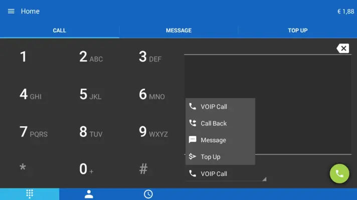 ActionVoip android App screenshot 0