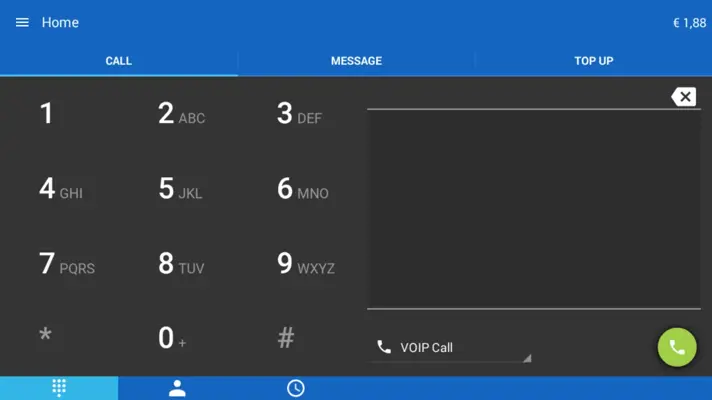 ActionVoip android App screenshot 1