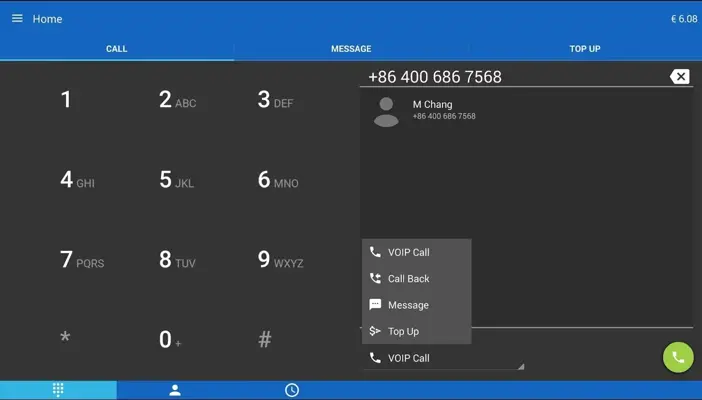 ActionVoip android App screenshot 7